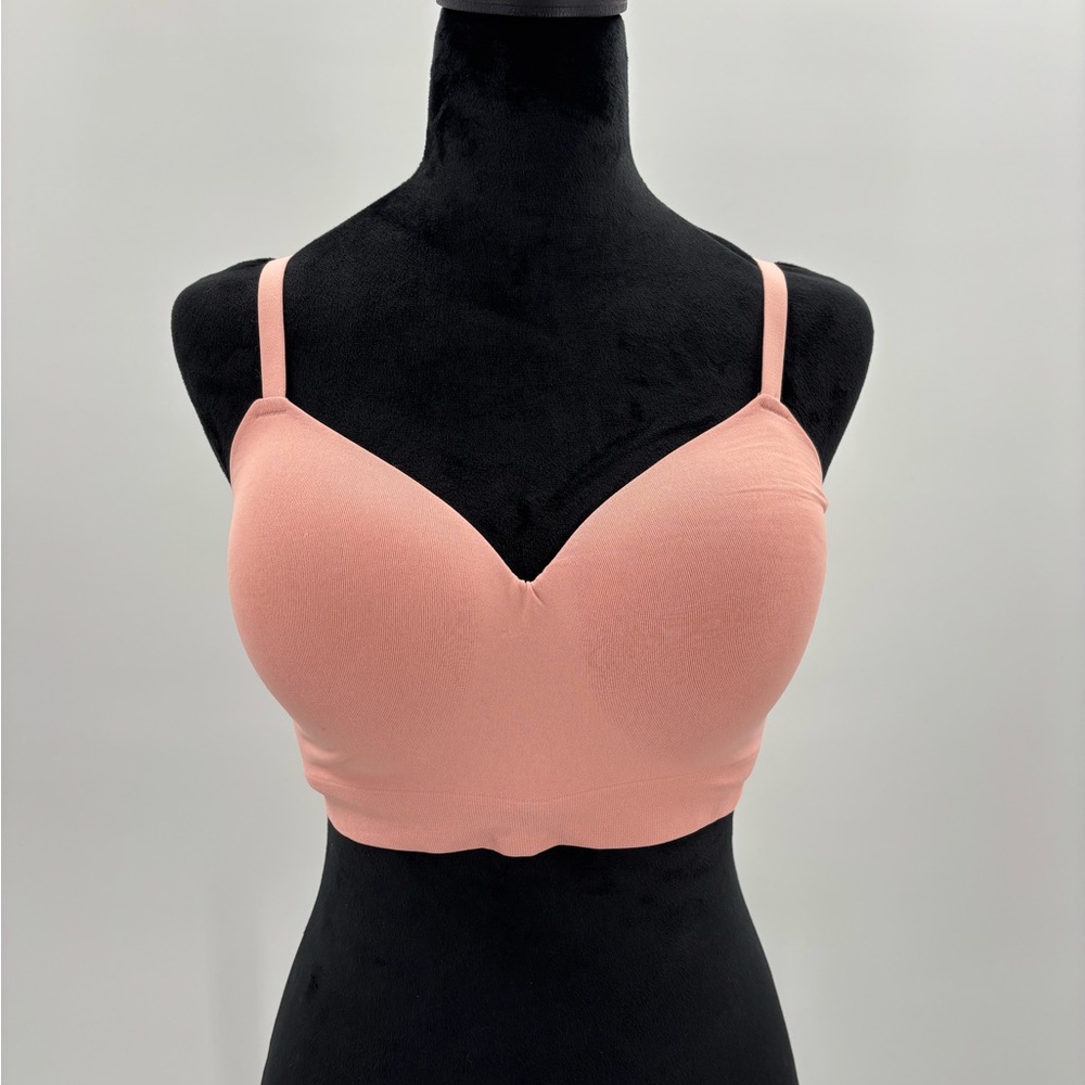 Truekind® Supportive Comfort Wireless Shaping Bra rose size L NWT